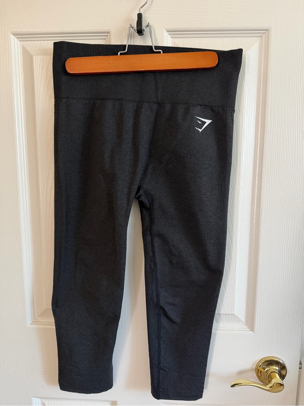 Gymshark Kids Black Mid-Rise Performance Leggings